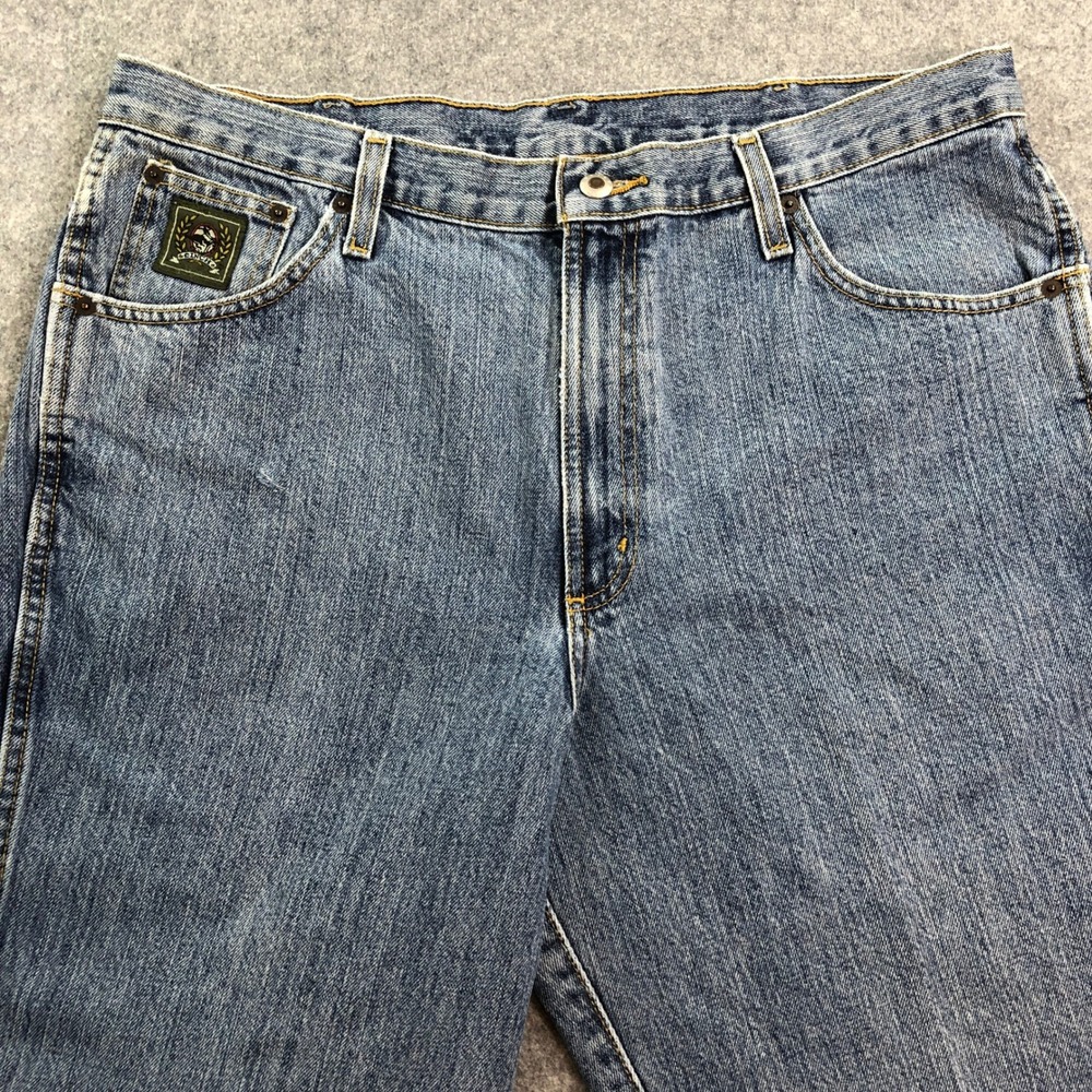Cinch Mens Jeans 36X30 Straight Leg Blue Medium Wash Regular Fit Green Label - Picture 5 of 14